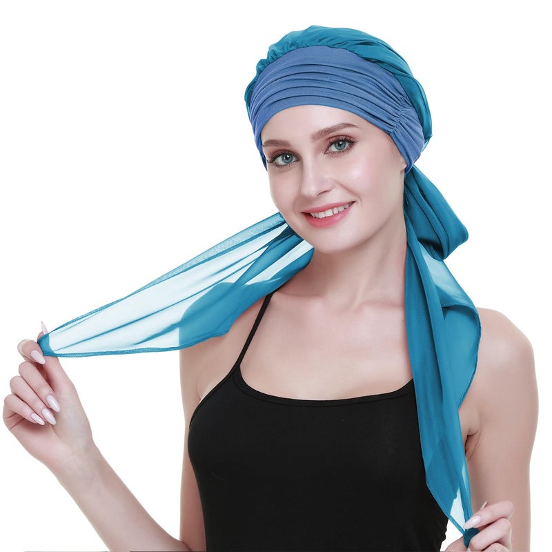 FocusCare Chemo Head Wraps For Cancer Patients Feminine HeadBands Bandana Caps - Image 5